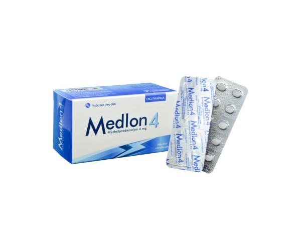 Thuốc kháng viêm Medlon 4mg (10 vỉ x 10 viên/hộp)